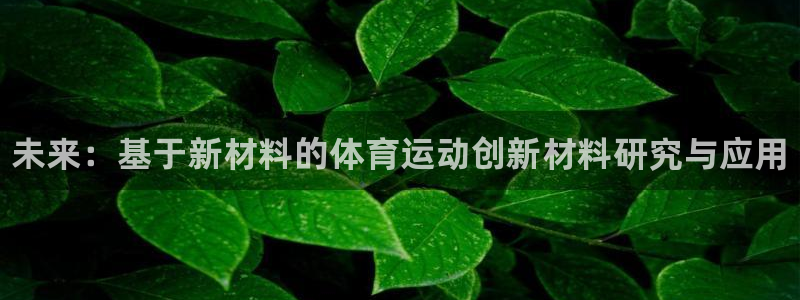 利记官方正版app五金厂：未来：基于新材料的体育运动