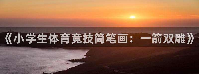 利记官网下载：《小学生体育竞技简笔画：一箭双雕》