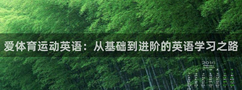 利记官方正版app集团logo：爱体育运动英语：从基